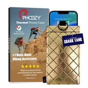 PHOOZY Thermal Phone Case - Apollo II Series Cell Phone Pouch with AGION Lining Prevents Overheating, Extends Battery Life, Provides Drop Protection and Floats in Water LARGE - GOLD