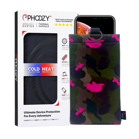 PHOOZY Thermal Phone Case Apollo II, Medium, Army Pink