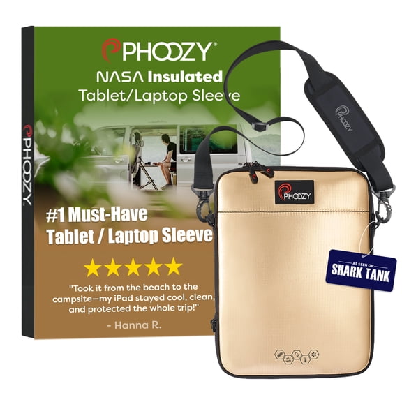 PHOOZY Thermal Insulated Tablet Case for iPad Air, iPad 10.5, iPad Pro 11 & Tablets up to 11" - Extends Battery Life in Cold, Prevents Overheating, Drop & Water Protection (Iridium Gold)