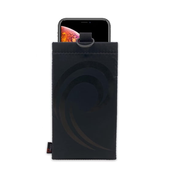 PHOOZY Thermal Phone Case - Apollo II Series : Cell Phone Pouch with AGION Lining Prevents Overheating, Extends Battery Life, Provides Drop Protection and Floats in Water (LARGE - BLACKOUT)