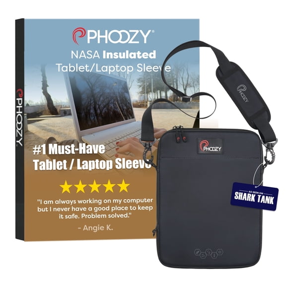 PHOOZY Thermal Tablet/Laptop Case up to 13", Cosmic Black