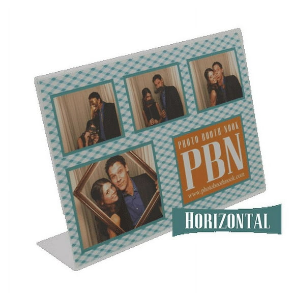 PHOTO BOOTH NOOK Landscape 6x4 Acrylic Photo Frame, Sign Holder, Set of 12