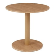 PHOYAL 31.5" MDF Round Dining Table for Kitchen Small Space Apartment, Small Round Dining Table for 2, Tulip Style Pedestal Dining Tables, Natural