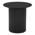 thumbnail image 1 of PHOYAL Fluted Small Round Dining Table for 2, 31.5 Inch Circle Dining Table for Kitchen Small Space Apartment, Black, 1 of 6