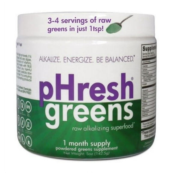 PHRESH PRODUCTS, GREENS,1 MONTH SUPPLY 5 OZ