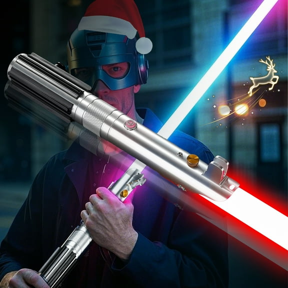Lightsaber Dueling Light Saber with 16 RGB Colors 16 Sound Fonts and Motion Control Force FX Lightsabers with Premium Metal Handle and Replaceable Blade