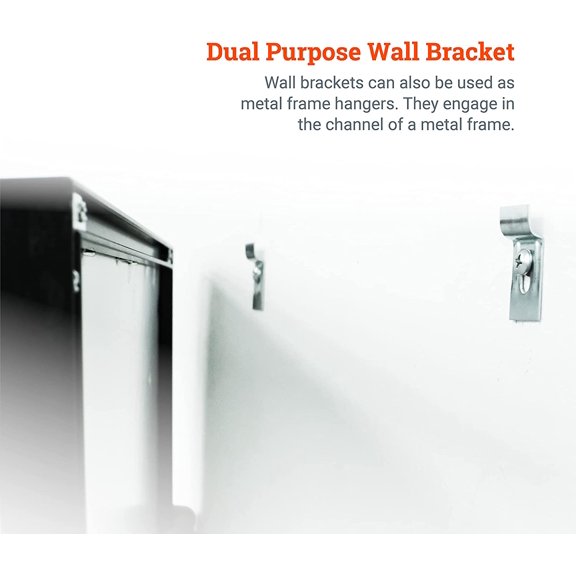 PHS Picture Hanging Security Brackets - 100 Pack - Anti Theft Hangers Earthquake Proof Hardware Kit with Hanging Tool for Picture Frame Brackets Wall Mount$$