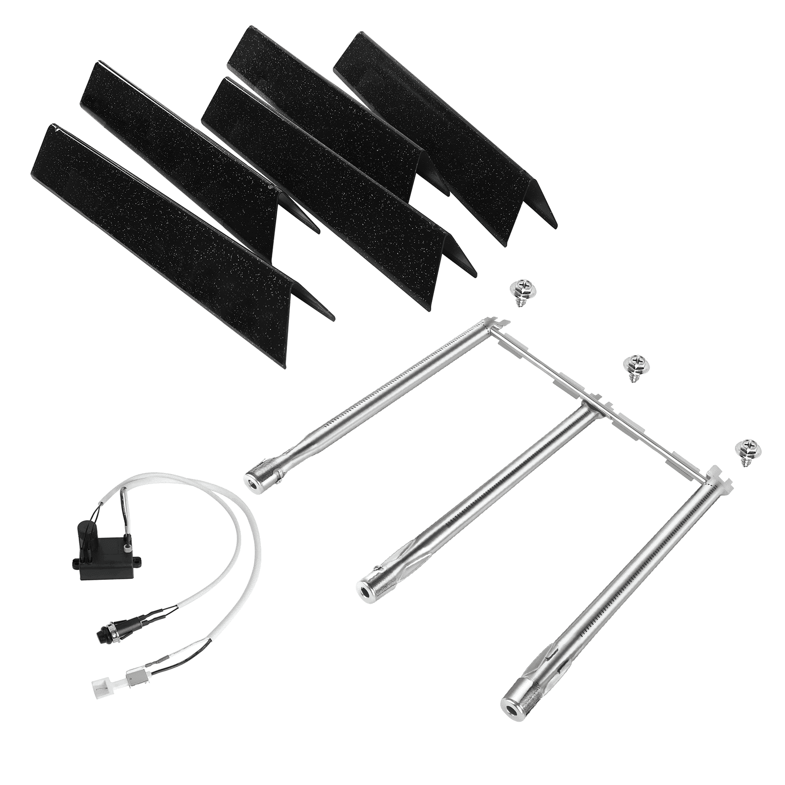 PHYESUVIN Grill Parts for Weber GS4 Spirit II & I 300 Series, Upgraded 15.3" 7636 67046 Flavor Bars, 18" 69787 Grill Burner and 7642 Igniter Wire Kit for Spirit E310 E315 S310 S315 with Front Control
