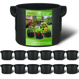 VIVOSUN 5-Pack 20-in W x 16-in H Tan Fabric Country Indoor/Outdoor Planter  at