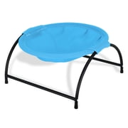 PHYEX Cat Bed Elevated Pet Hammock for Kitty Cat Small Dog, Easy Assembly Raised Cat Cot, Blue