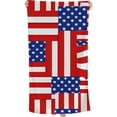 thumbnail image 1 of PHYHOO American Flag with Red and White Stripes , Sand Free Microfiber Beach Blanket, Quick Dry Absorbent Bath Towels for Swimming Pool, Camping, Picnic, Yoga Gym Sports 30x60in, 1 of 8