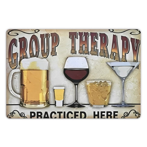 PHYHOO Bar sign, Vintage Beer Signs Metal Cocktail Tin Signs, for Home Bar Decor Men's Wall Decorations Pub Garage Retro Man Cave Decor Accessories 12x8Inches