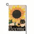 thumbnail image 1 of PHYHOO Black Cat Welcome Summer Garden Flag Double-side Home Outdoor Yard Flowers Sunflower Flag Decor White, 1 of 6