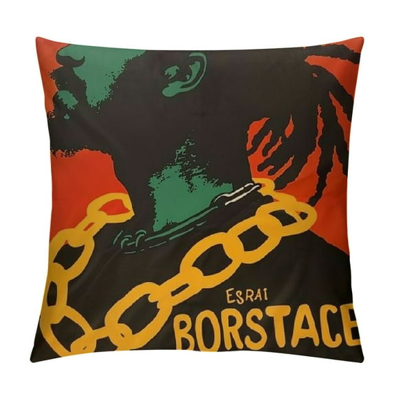 PHYHOO Black Liberation Throw Pillow Covers, Break Free History Cushion Case for Sofa Couch