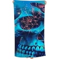 thumbnail image 1 of PHYHOO  Blue Butterflies Skull Beach Towel, Absorbent Quick Dry Swimming Yoga Beach Towels, Sand Free Microfiber Beach Towel 30x60in, 1 of 8