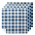 thumbnail image 1 of PHYHOO Blue and White Plaid Pattern Cloth Napkins, Soft; Comfortable Polyester Dinner Napkin for Family, Restaurant, Weddings, Parties, 1 of 7