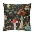 thumbnail image 1 of PHYHOO Boho Mushroom Pillow Covers, Black Mushrooms Outdoor Decorative Throw Pillow Covers Vintage Farmhouse Pillowcase Linen Mushroom Decor for Couch Home Sofa, 1 of 5