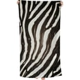 thumbnail image 1 of PHYHOO Brown Zebra Skin Beach Towel, Sand Free Microfiber Beach Blanket, Quick Dry Absorbent Bath Towels for Swimming Pool, Camping, Picnic, Yoga Gym Sports 30x60in, 1 of 8