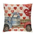 thumbnail image 1 of PHYHOO Buffalo Plaid Valentines Day Pillow Covers Valentines Day Decor for Home Red Love Heart Truck Valentine Pillows Decorative Throw Pillows Valentines Day Decorations Beige, 1 of 5