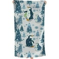 thumbnail image 1 of PHYHOO  Cartoon Penguins Beach Towel for Adults Kids Microfiber Lightweight Swimming Pool Towels Quick Dry Absorbent Sand Free Large Oversized Bath Towel 30x60in, 1 of 8