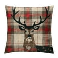 thumbnail image 1 of PHYHOO Christmas Pillow Covers Red Black Buffalo Plaids Pillow Covers Cushion CaseLinen Throw Pillow Cases for Christmas Sofa Couch  (Red Black Plaids) White, 1 of 5