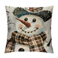 thumbnail image 1 of PHYHOO Christmas Stripes Pillow Covers Snowman Gloves Throw Pillows Winter Holiday Decoration Cushion Case for Sofa Couch Home Decor, 1 of 5