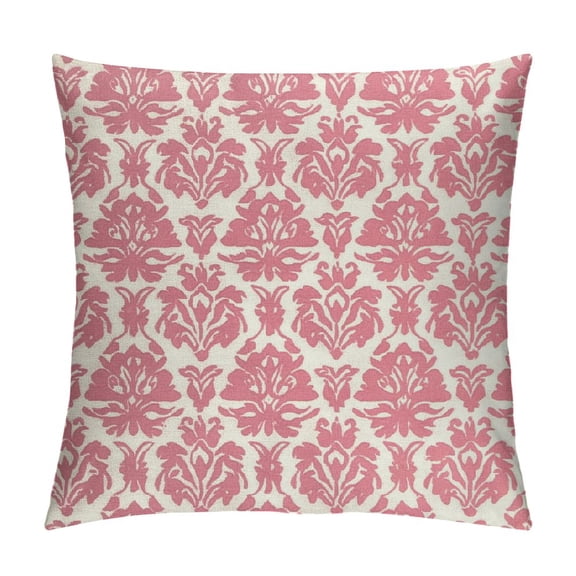 PHYHOO Classic Eastern European Romanian Pattern Decorative Square Accent Pillow Case 12x12in