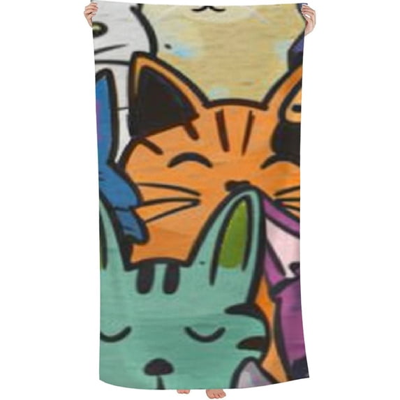 PHYHOO Colorful and Dogs Cartoon Towels for Adult Kids Ultra Absorbent Super Soft 30x60in