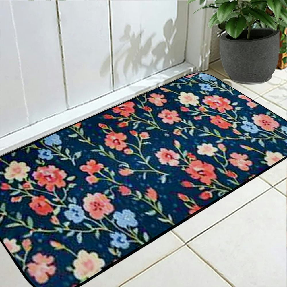 PHYHOO Decorative Door Mat, Door Mat with Non-Slip Rubber Backing, Easy Cleaning, Traps Dirt, Rug for Entry, Patio, Garage 19.68*47.24 in