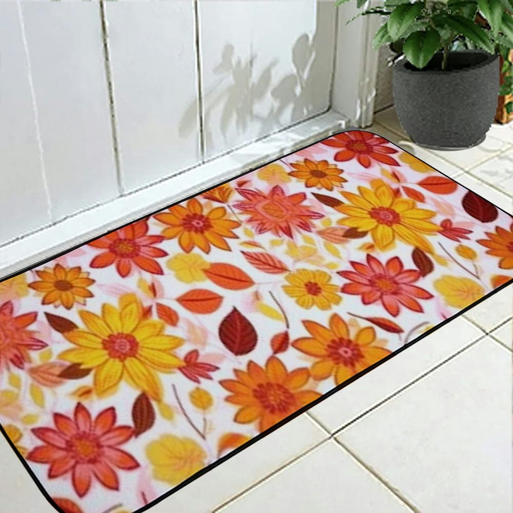 PHYHOO Decorative Door Mat, Door Mat with Non-Slip Rubber Backing, Easy Cleaning, Traps Dirt, Rug for Entry, Patio, Garage 19.68*47.24 in