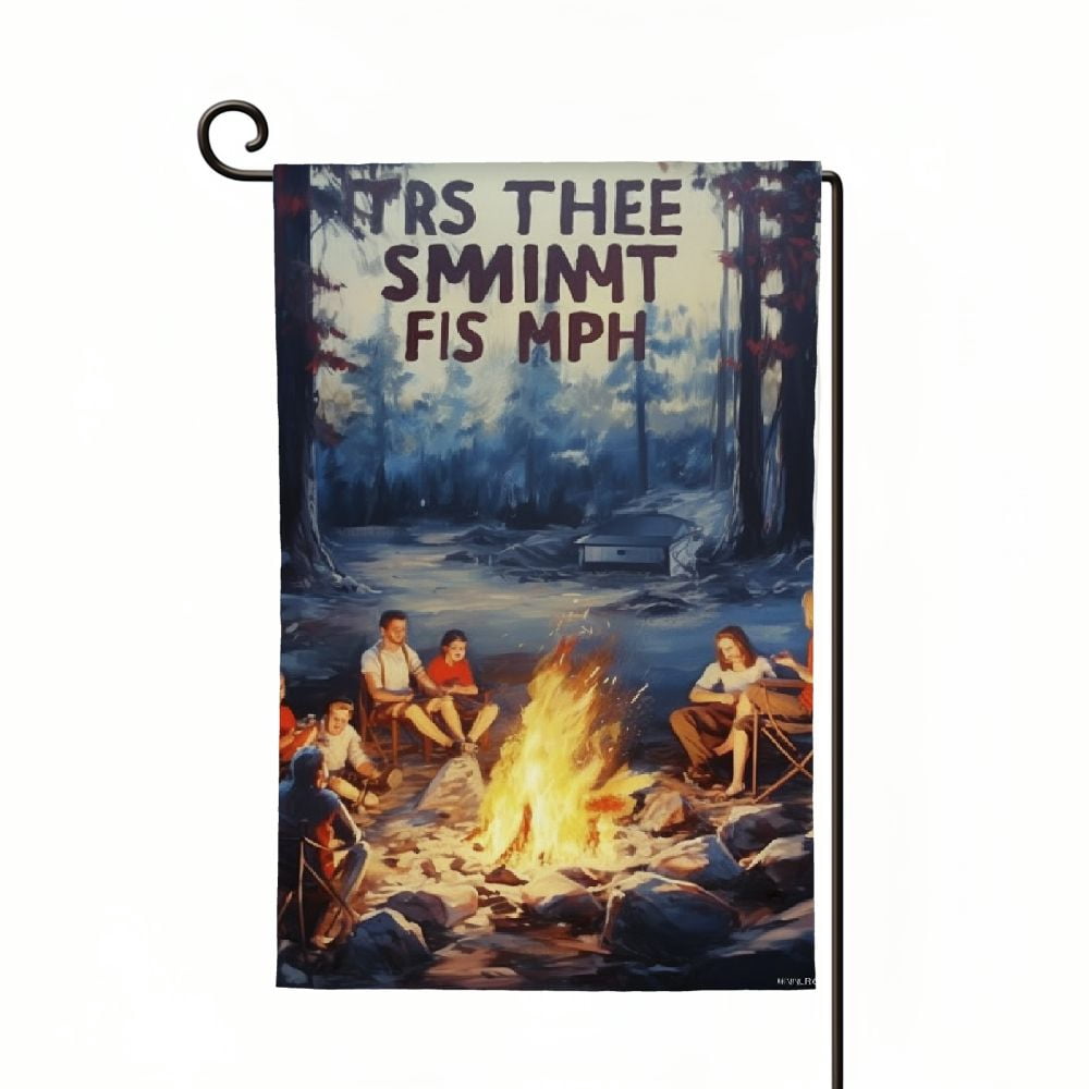 Personalized Garden Flag - Gift Idea For Couple - Official Camp Clock