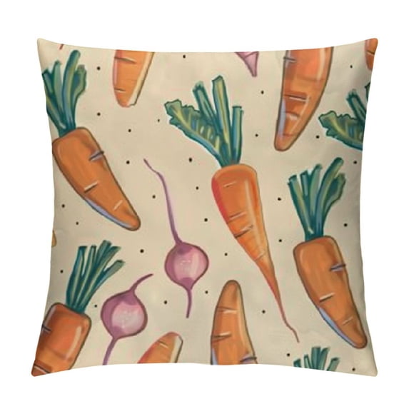 PHYHOO Easter Pillow Covers, Buffalo Plaid Rabbit Bunny Farmhouse Decorative Throw Pillowcases for Home Sofa Couch Decoration (Orange)