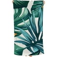 thumbnail image 1 of PHYHOO Exotic Leaves with Orange Flowers for Adult Oversized Picnic Shower Bath Towel Blanket 30x60in, 1 of 8