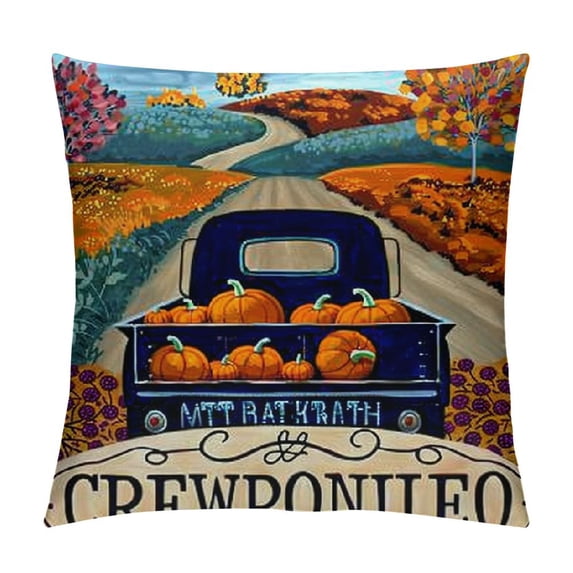 PHYHOO Fall Pillow Covers for Fall Decor Fall Decorations Pillows Pumpkin Farmhouse Throw Pillow for Fall Thanksgiving Autumn Cushion Cases for Couch