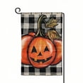 thumbnail image 1 of PHYHOO Fall Pumpkin Welcome Garden Flag Double Sided, Autumn Thanksgiving Holiday Buffalo Plaid Yard Outdoor Decoration White, 1 of 6