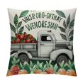 thumbnail image 1 of PHYHOO Farmhouse Pillow Covers Yugalier Leaf Wreath Bicycle Vase Buffalo Plaid Throw Pillow CasesWatercolor Spring Summer Home Decorative Cushion Covers (BR-V), 1 of 5