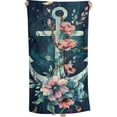 thumbnail image 1 of PHYHOO Flower Sand Free Microfiber Beach Towel Lightweight Oversized Quick Dry for Kids &amp; Adults for Swimming, Pool, Camping, Yoga, Traveling Essentials 30x60in, 1 of 8