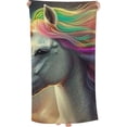 thumbnail image 1 of PHYHOO  Galaxy Unicorn Head Beach Towel, Absorbent Quick Dry Swimming Yoga Beach Towels,Sand Free Microfiber Beach Towel 30x60in, 1 of 8