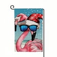 thumbnail image 1 of PHYHOO Garden Flag Patriotic Flamingo Gnome Garden Flag Double Sided Vertical Burlap Independence Day Memorial Day Garden Flag Farmhouse Outdoor Yard Flag White, 1 of 6