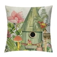thumbnail image 1 of PHYHOO Gardening Decorative Throw Pillow Cover , Flowers Bee Home Decors, Butterfly Green Rustic Decoration Floral Farmhouse, 1 of 5