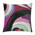 thumbnail image 1 of PHYHOO  Geometric Throw Pillow Cover,Pink Purple Black Gray Swirls Decorative Pillow Cover,Modern Geometry Pillow Cover,Abstract Chic Wavy Cushion Cover Women Room Decor, 1 of 5
