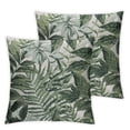 thumbnail image 1 of PHYHOO Green Leaf Covers Herbs Botanical Fern Vintage Leaves Floral Decorative Pillow Cases Set of 2 Throw Pillows Farmhouse Home Decor For Sofa Couch Cushion Outdoor 18x18in, 1 of 7
