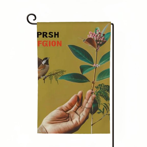 PHYHOO Grow Native Plants Garden Flag Pollinator Friendly Garden Flag Welcome Pollinator Garden Flag Feeding The Bees Pollinator Gifts Outdoor Decorations Yard House Porch Patio White