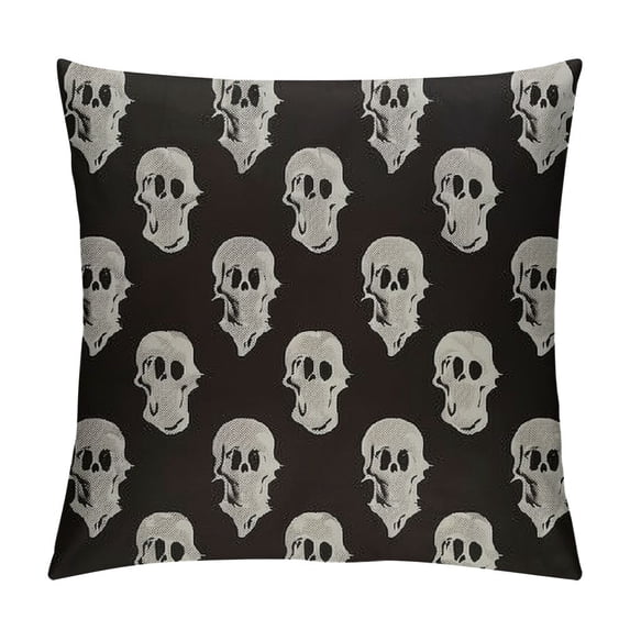 PHYHOO Halloween Hey Cute Ghost Throw Pillow Covers, Cushion Case for Sofa Couch , Black