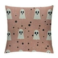 thumbnail image 1 of PHYHOO Halloween Pillow Covers, Ghost Decoration Throw Pillow Covers Holiday Farmhouse Halloween Pillow Case Decor for Couch Sofa Intdoor Outdoor - Pink, 1 of 5