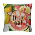 thumbnail image 1 of PHYHOO Happy Sweet Decorative Throw Pillow Cover, Lemon Watercolor Outdoor Home Decor, Seasonal Holiday Farmhouse Sofa Cushion Case White, 1 of 5