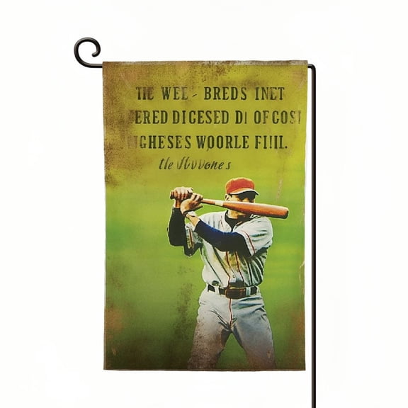 PHYHOO Ignore The Garss Excuse The Mess Baseball Softball Garden Flag, Double Sided Holiday Yard Outdoor Decoration Flag, Check the Ballfield Flag, Baseball Flag for Baseball Lover White