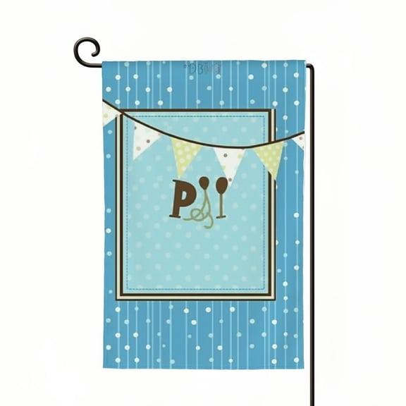 PHYHOO It's A Boy Garden Flag Blue Baby Shower Birth Announcement Decorations for Boy Double Sided New Baby Garden Flag Gender Reveal Party Decor Vertical Burlap Banner Outdoor Lawn Sign White