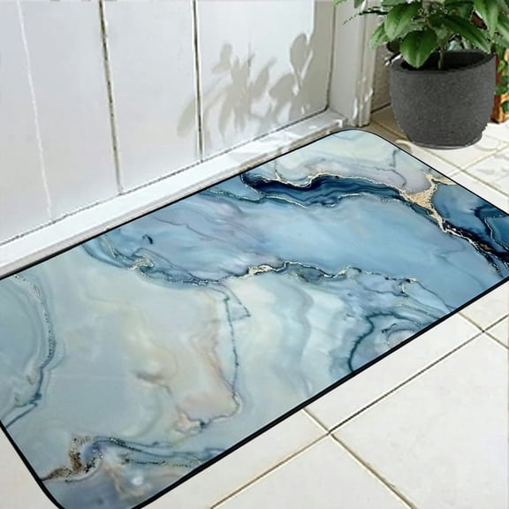 PHYHOO Kitchen Floor Mat Anti Fatigue Kitchen Rugs Marble Waterproof Non Slip Comfort Standing Padded  Kitchen Floor Mat for Kitchen Sink Laundry 19.68*47.24 in