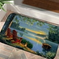 thumbnail image 1 of PHYHOO Lake house Indoor mat Winter Washable Holiday Indoor Bathroom Rugs,Non Slip Absorbent Trapper Mats,Funny Classroom/Kitchen Welcome Mat Floor Mat 19.68*39.37 in, 1 of 6